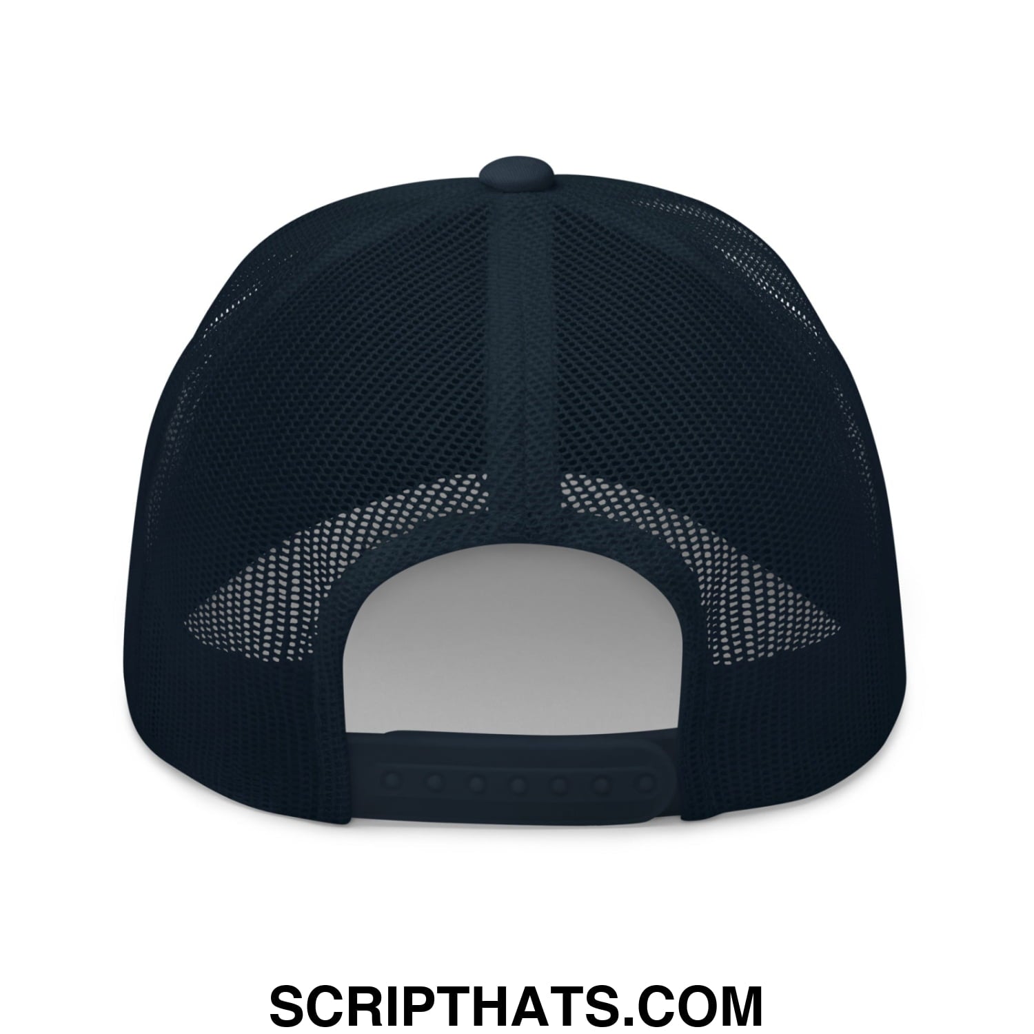 Caddie Embroidered Mesh Trucker Hat Navy