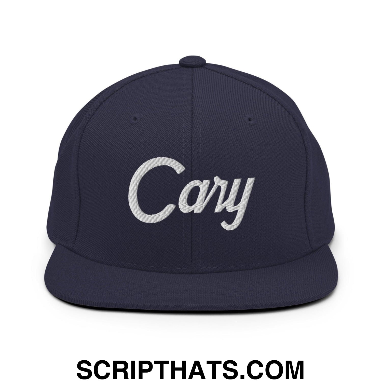 Cary Script Snapback Hat Navy