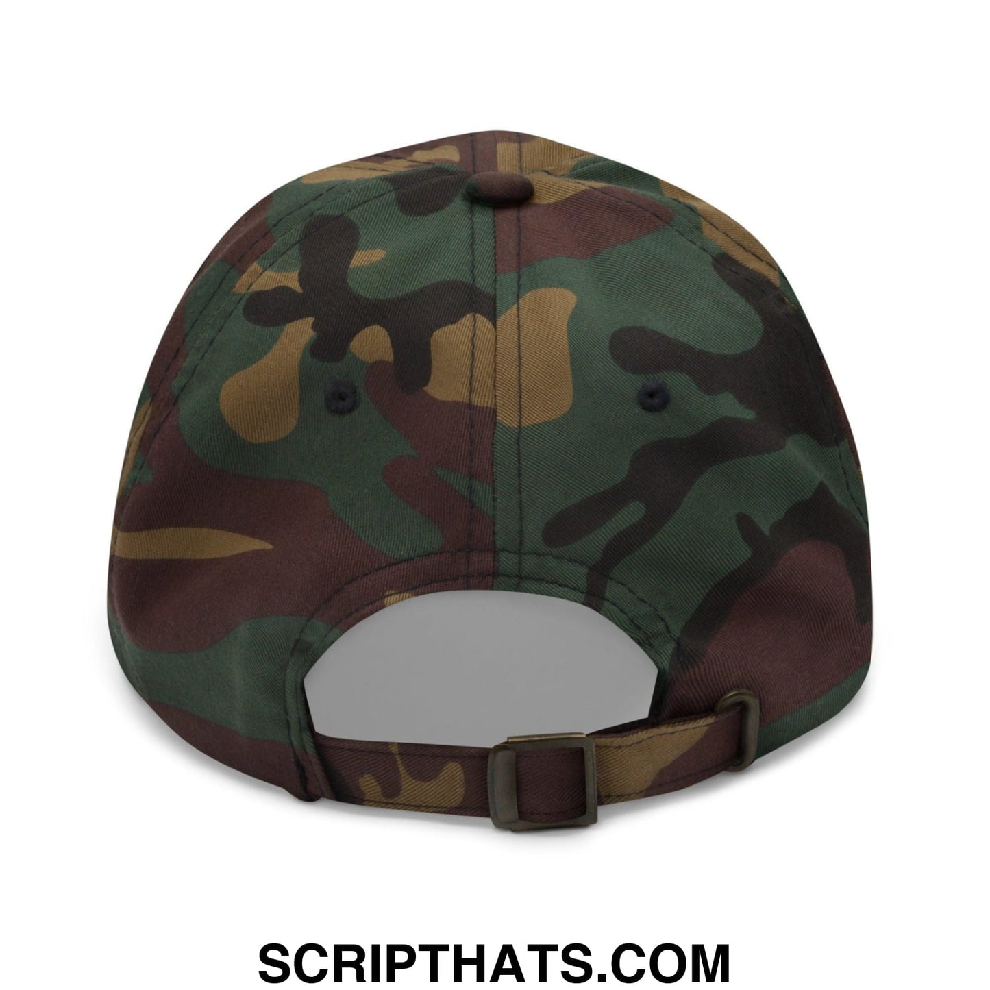 Cat Dad Embroidered Dad Hat Green Camo