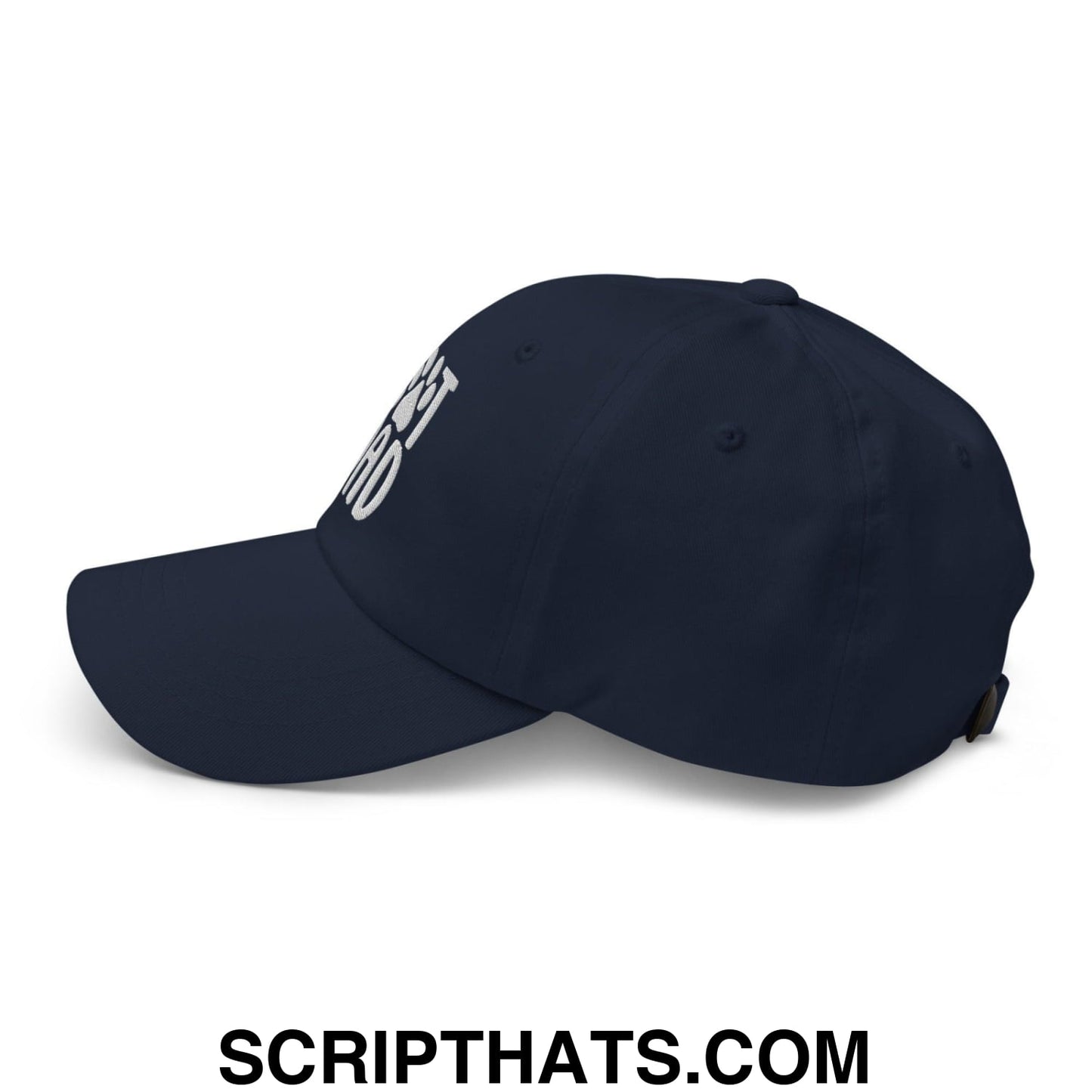 Cat Dad Embroidered Dad Hat Navy