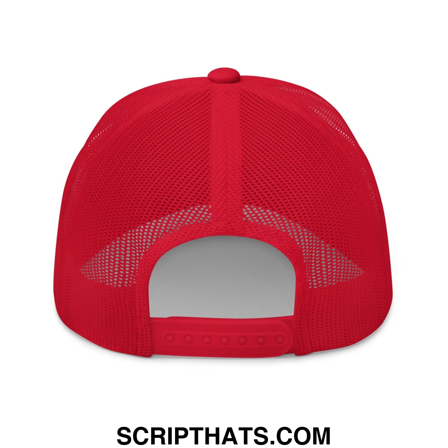 Cat Dad Embroidered Mesh Trucker Hat Red