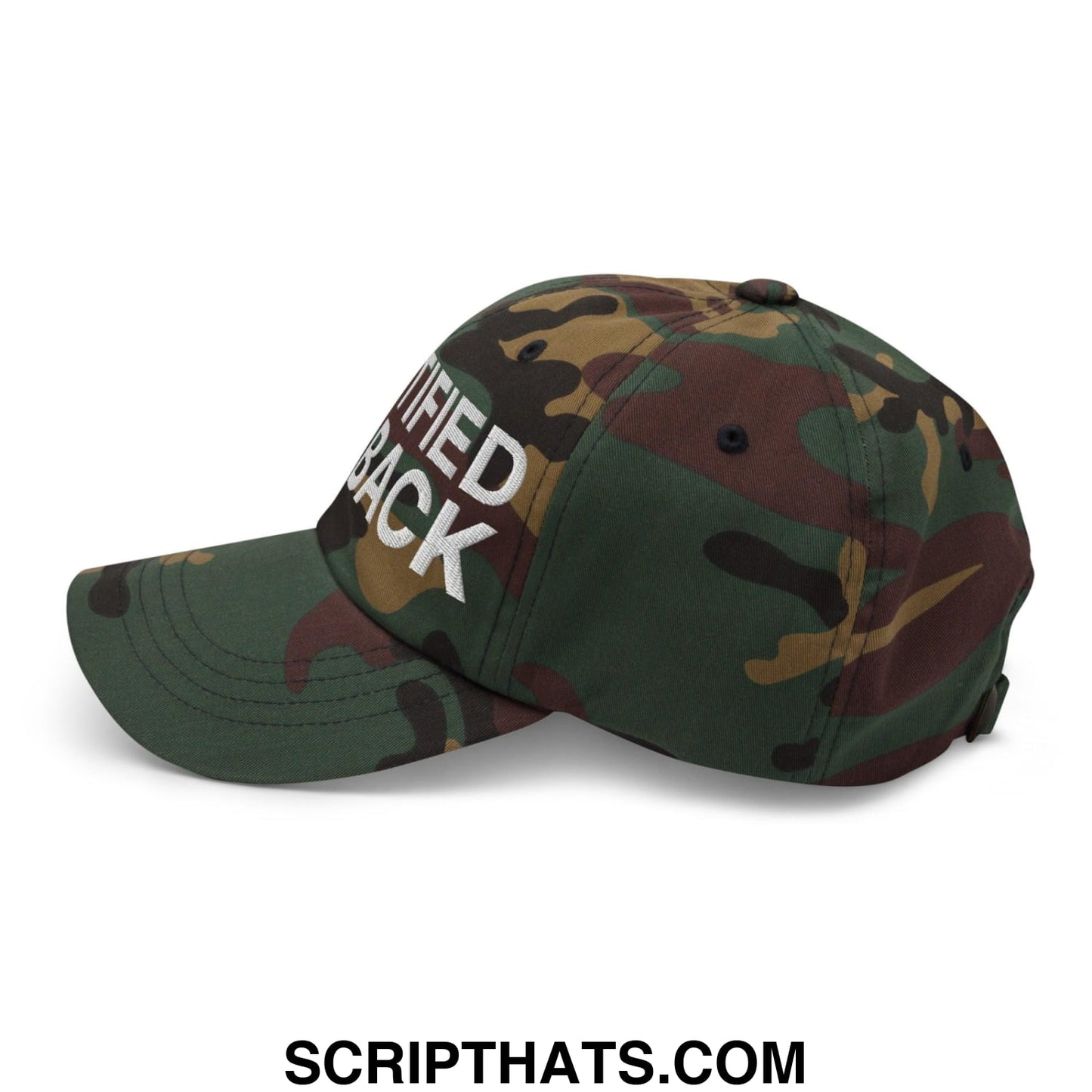 Certified Big Back Embroidered Dad Hat Green Camo