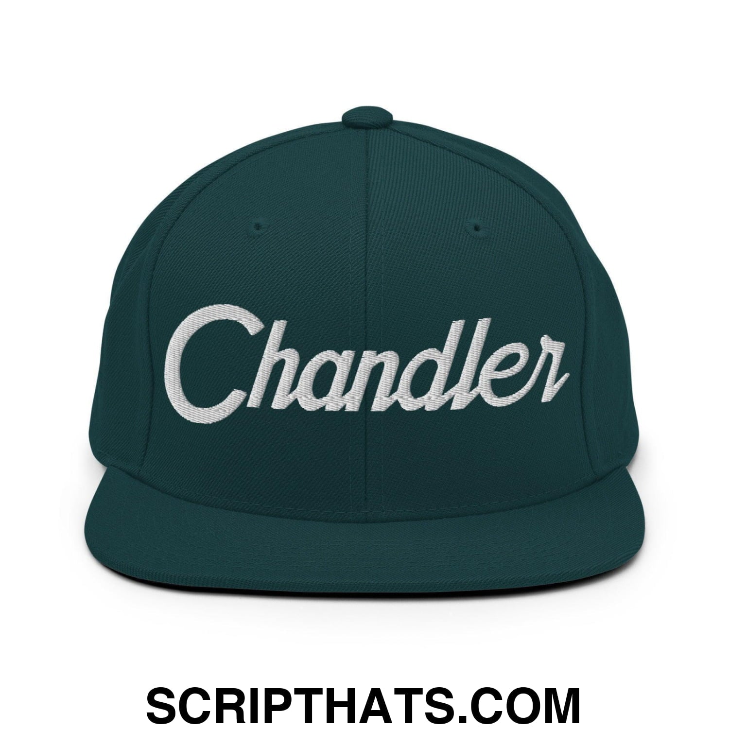 Chandler Script Snapback Hat Spruce