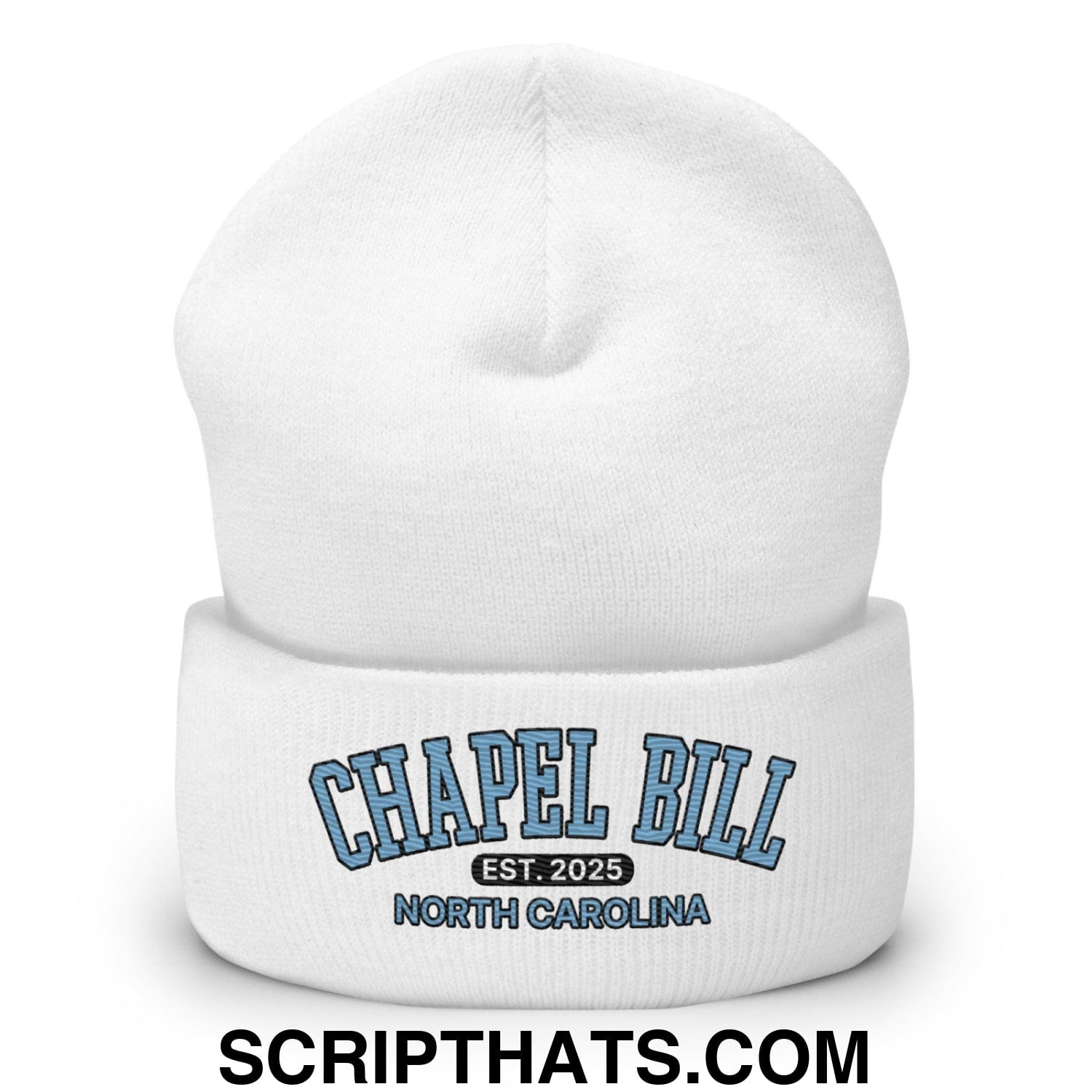 Chapel Bill Belichick Coach UNC Embroidered Knit Cuffed Beanie Default Title