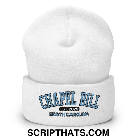 Chapel Bill Belichick Coach UNC Embroidered Knit Cuffed Beanie Default Title