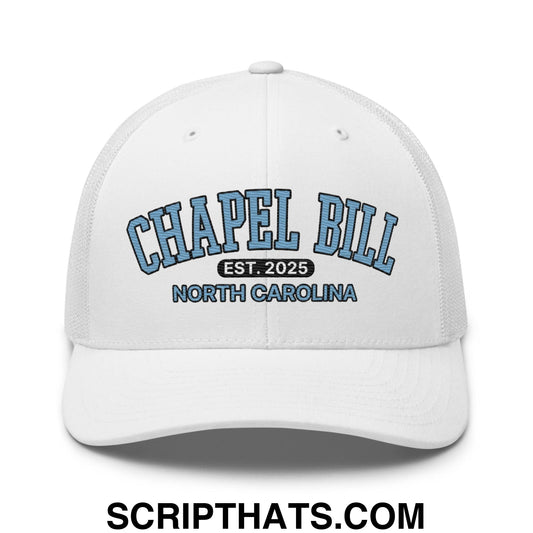Chapel Bill Belichick Coach UNC Embroidered Mesh Trucker Hat Default Title