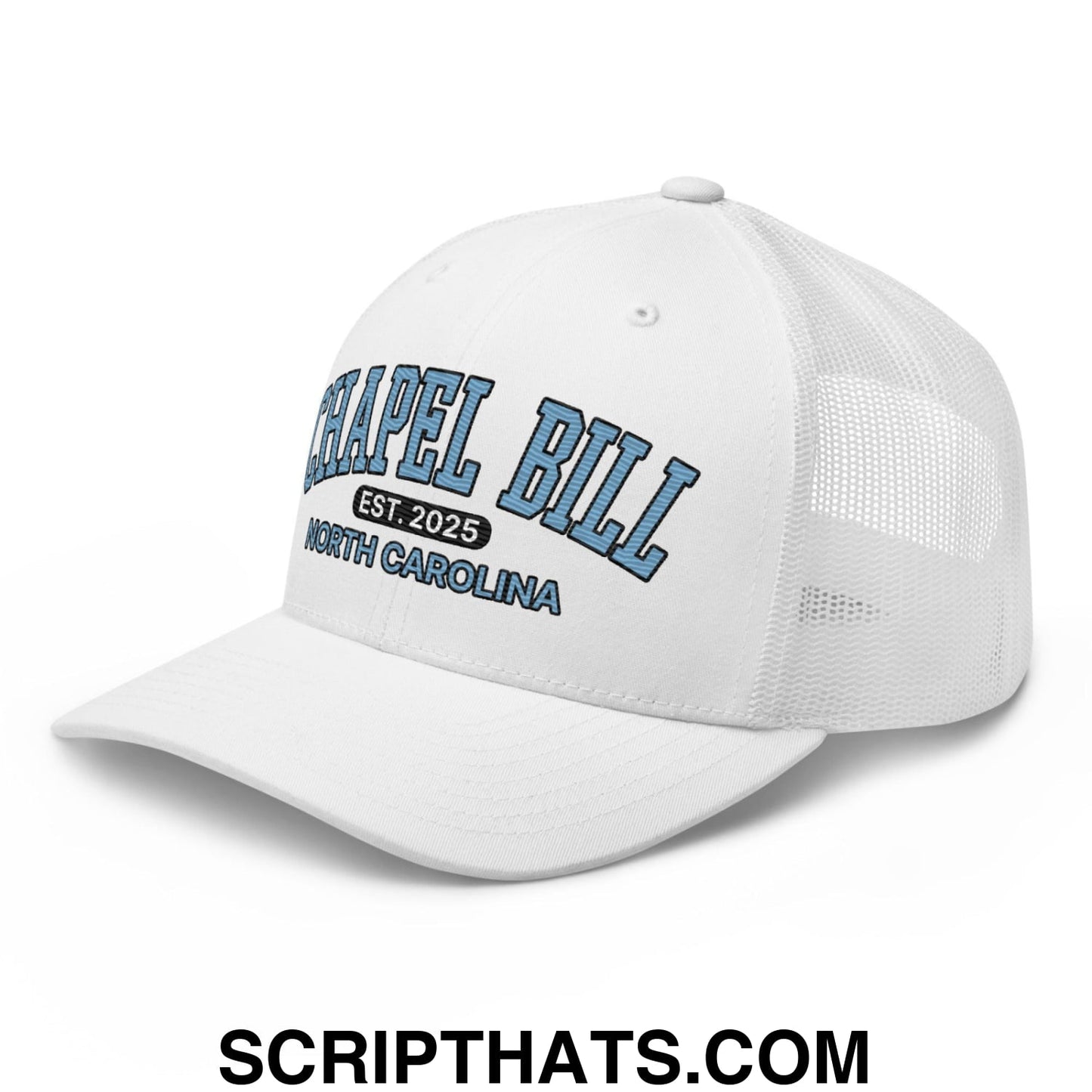 Chapel Bill Belichick Coach UNC Embroidered Mesh Trucker Hat Default Title