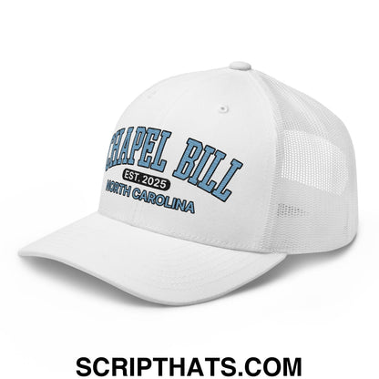 Chapel Bill Belichick Coach UNC Embroidered Mesh Trucker Hat Default Title