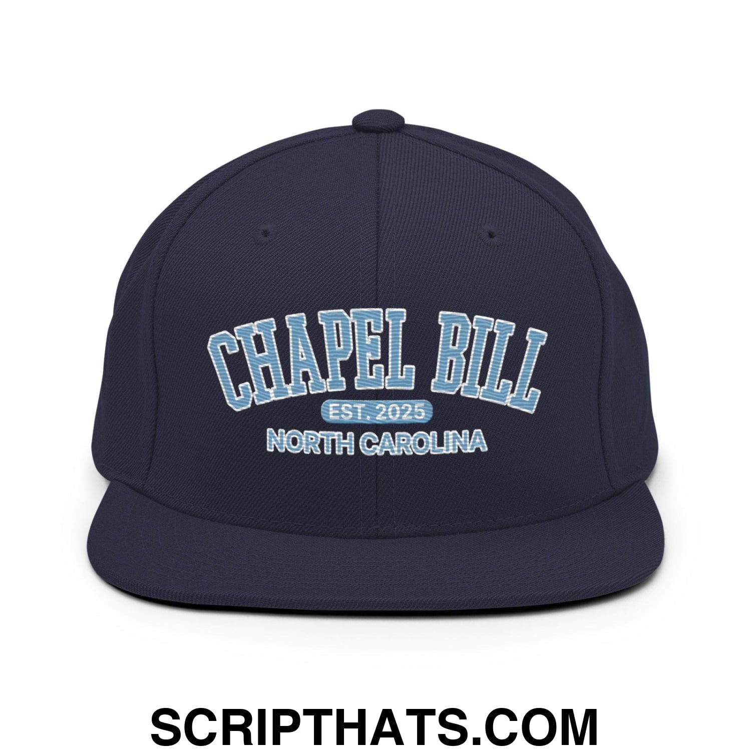 Chapel Bill Belichick UNC Coach Flat Bill Brim Snapback Hat Default Title