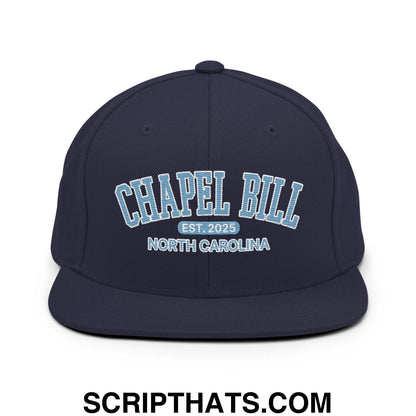 Chapel Bill Belichick UNC Coach Flat Bill Brim Snapback Hat Default Title