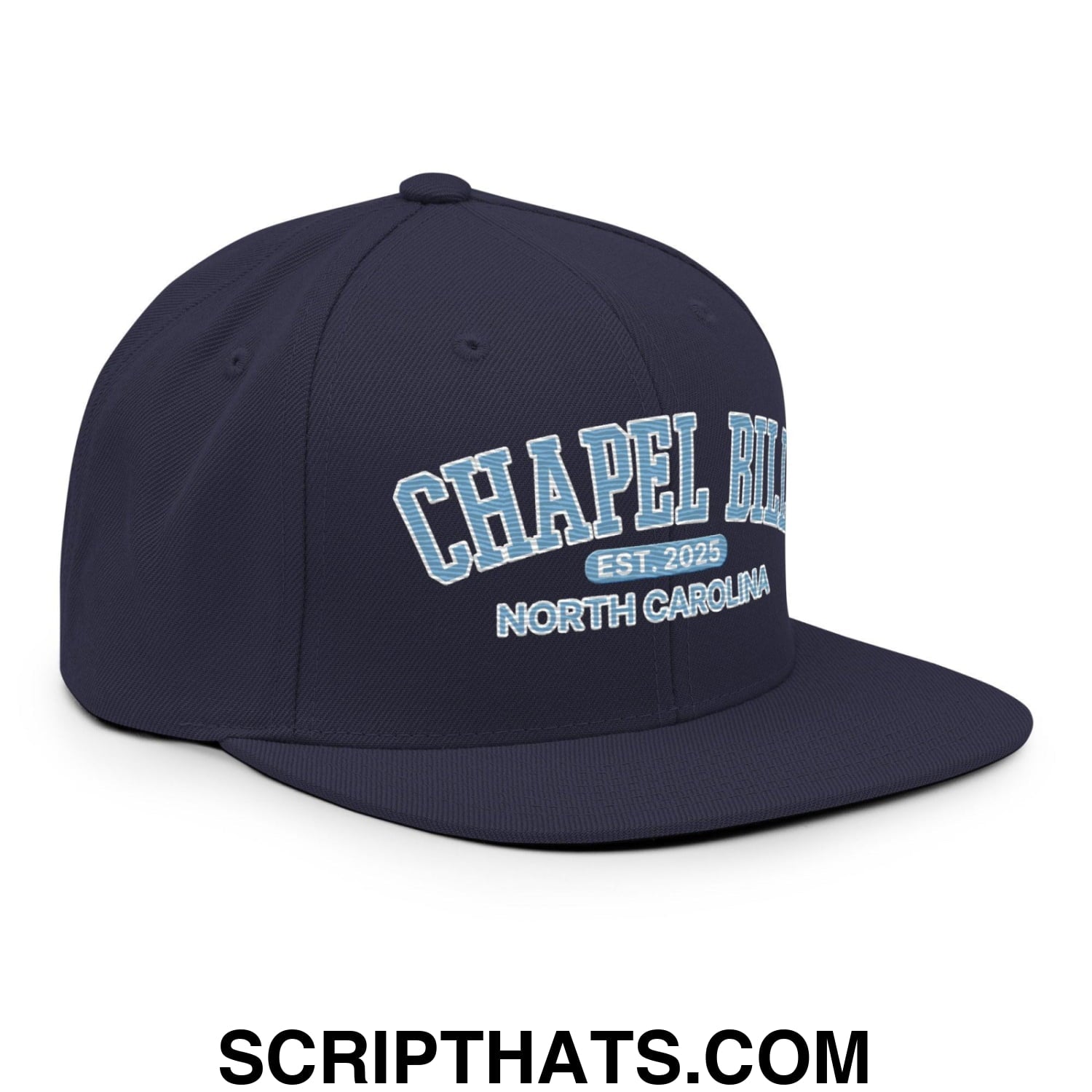 Chapel Bill Belichick UNC Coach Flat Bill Brim Snapback Hat Default Title