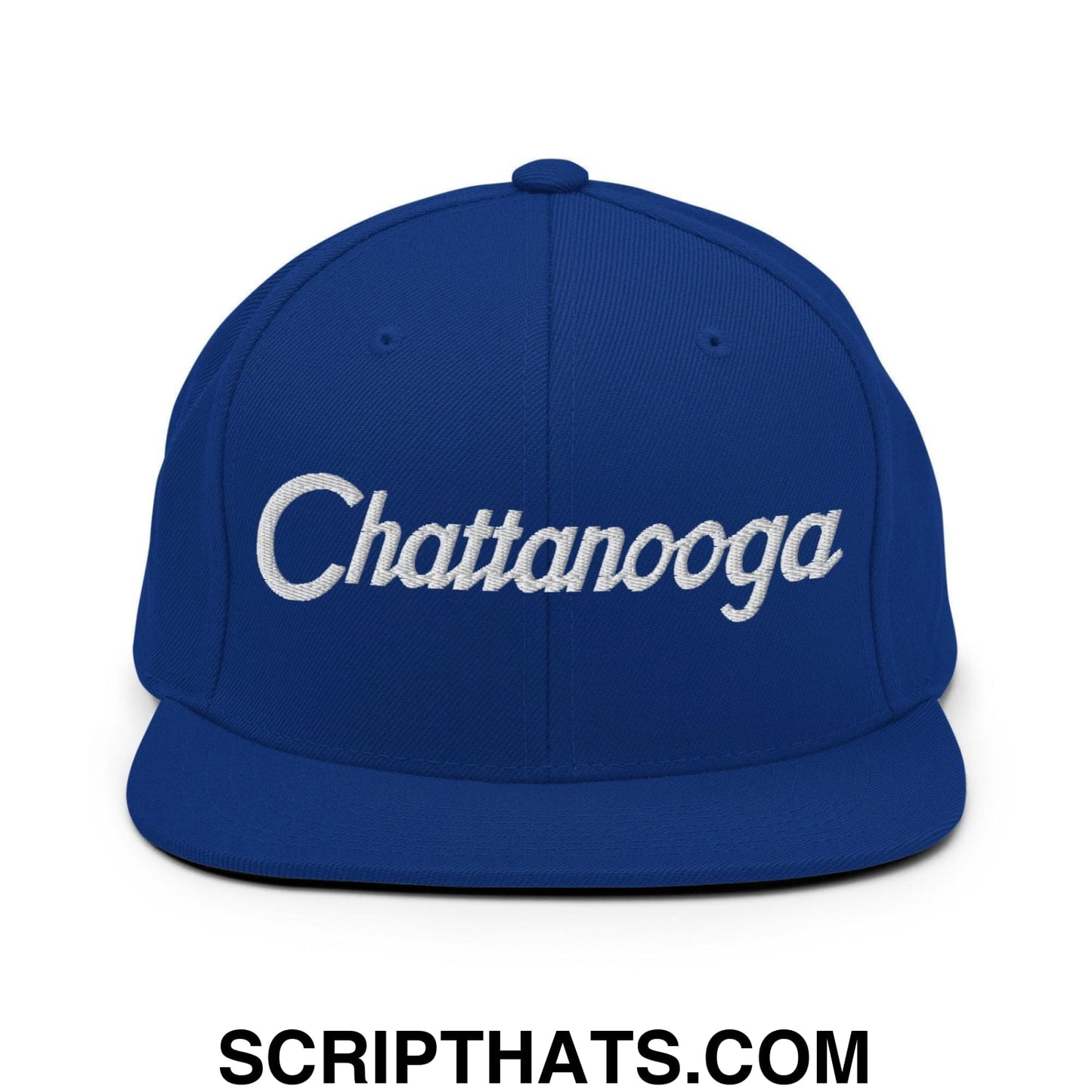 Chattanooga Script Snapback Hat Royal Blue