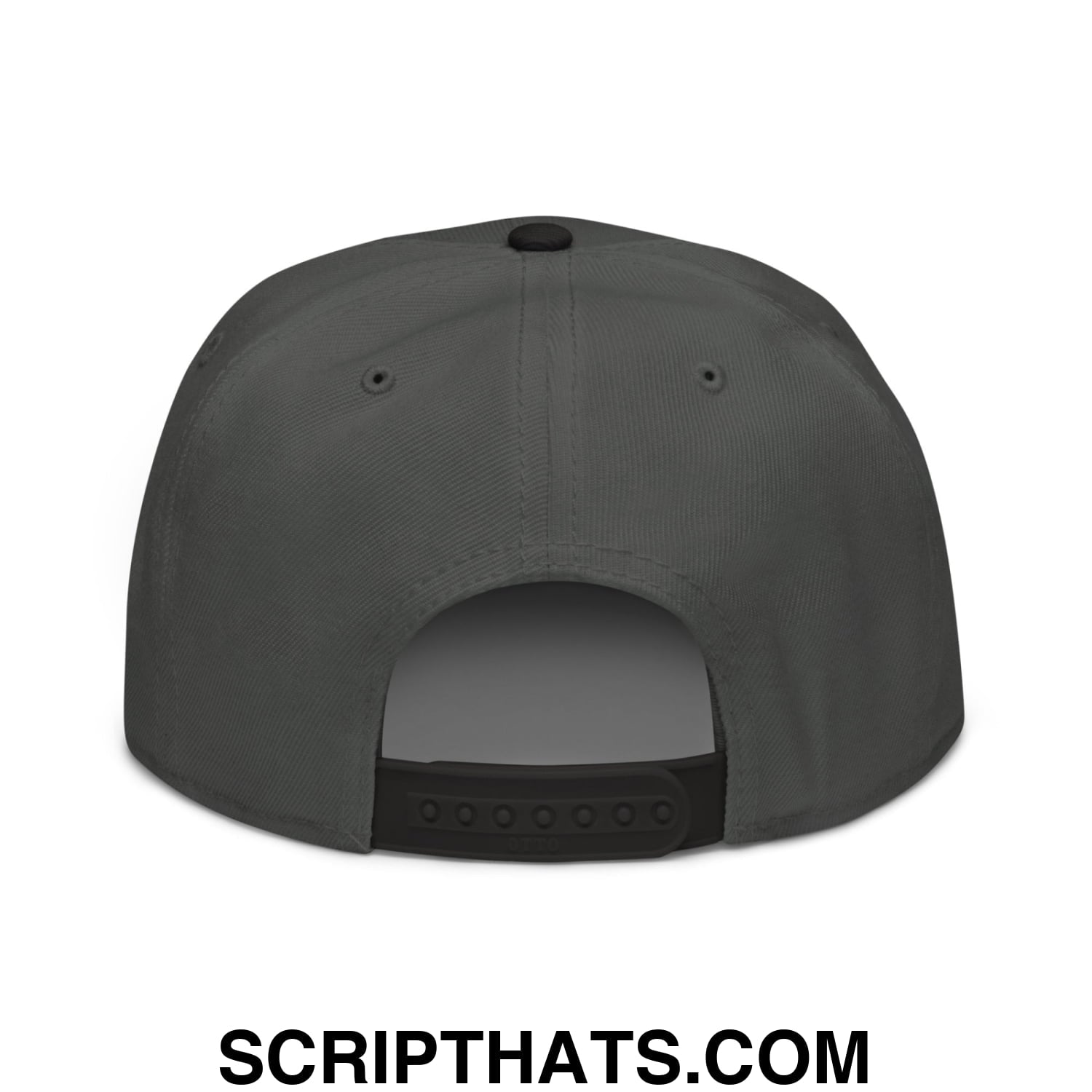Cheese Grater Football Embroidered Flat Brim Bill Snapback Hat Black Charcoal gray Charcoal gray