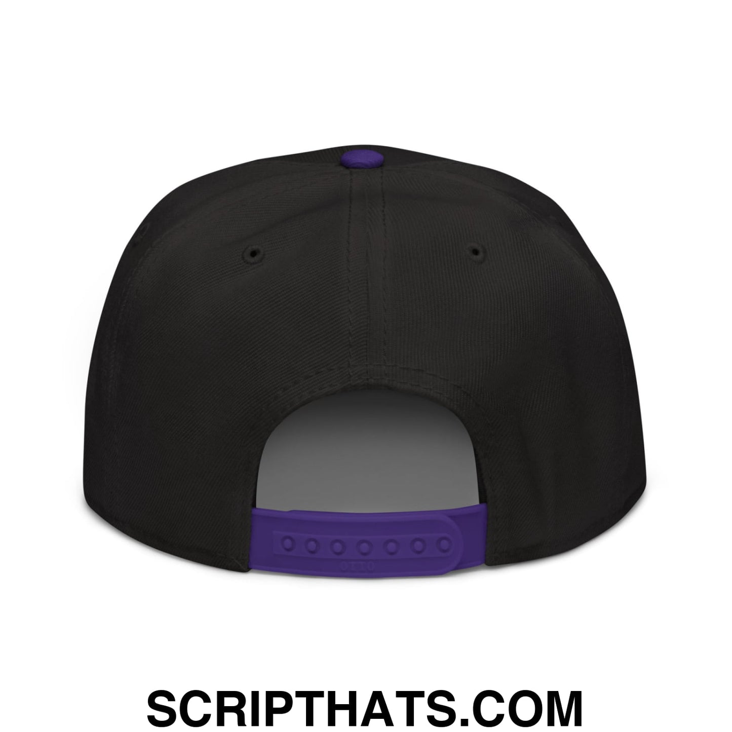 Cheese Grater Football Embroidered Flat Brim Bill Snapback Hat Purple Black Black