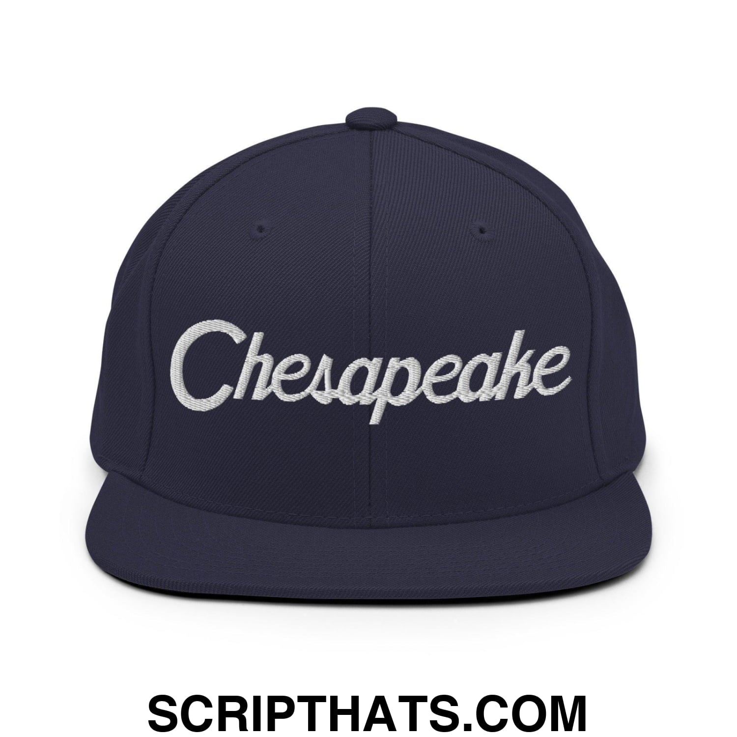 Chesapeake Script Snapback Hat Navy