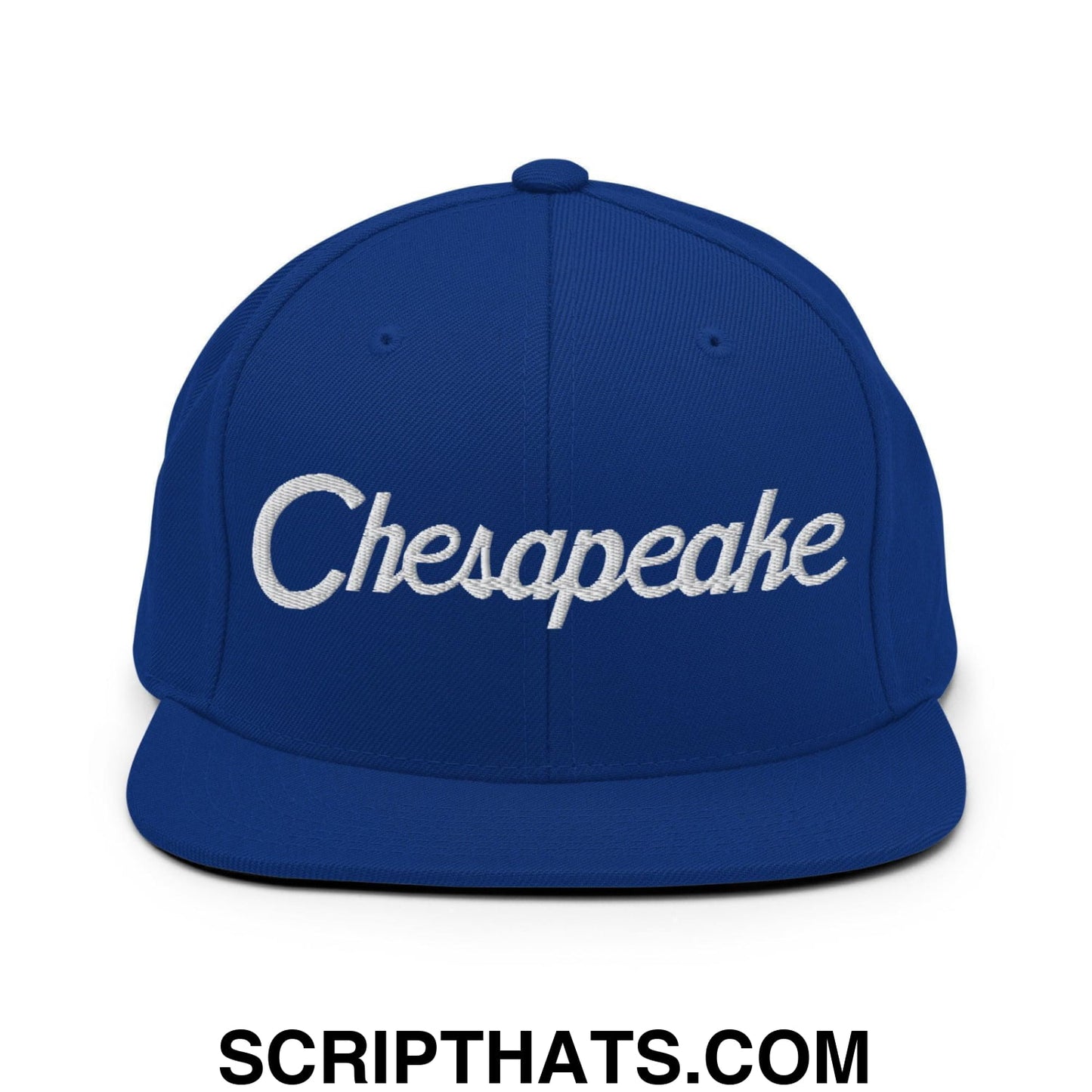 Chesapeake Script Snapback Hat Royal Blue