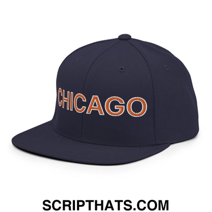 Chicago Football Snapback Hat Navy