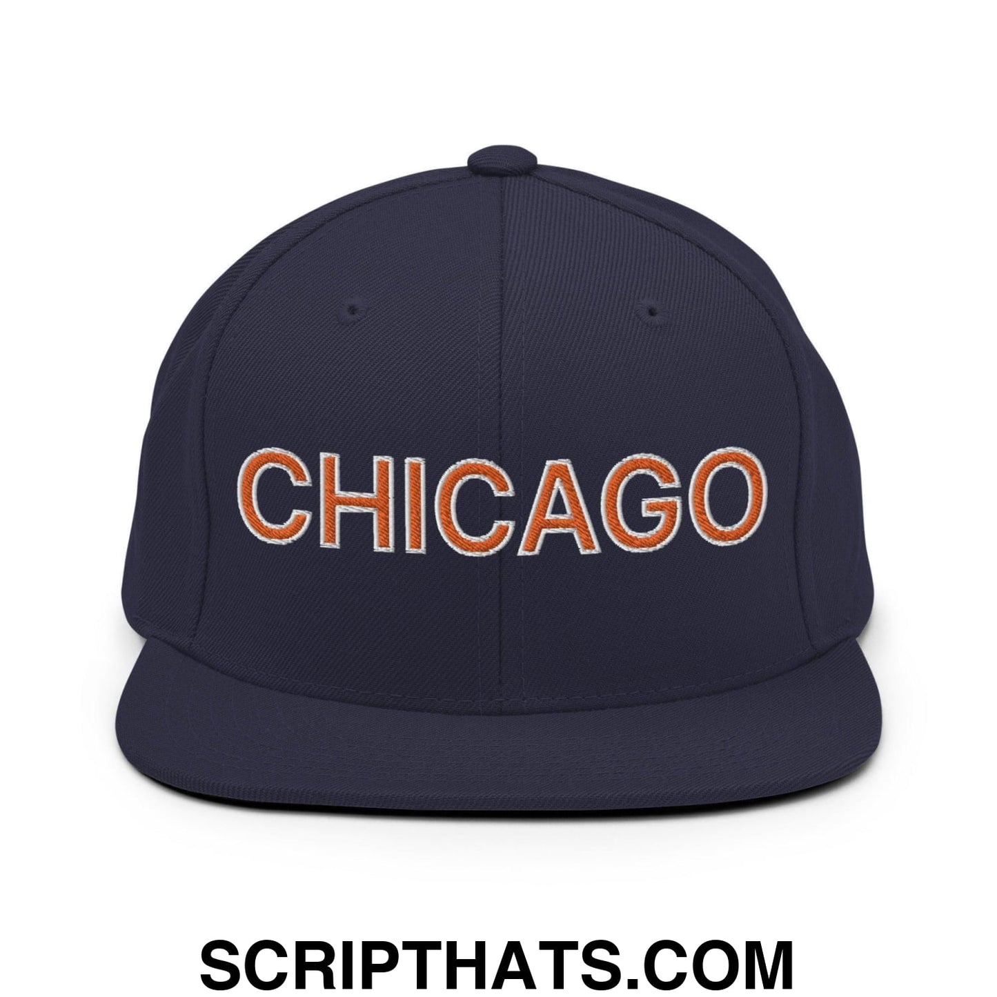 Chicago Football Snapback Hat Navy