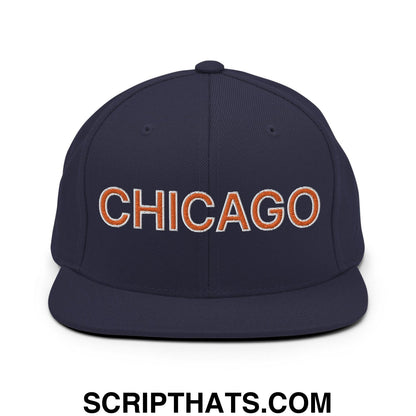 Chicago Football Snapback Hat Navy