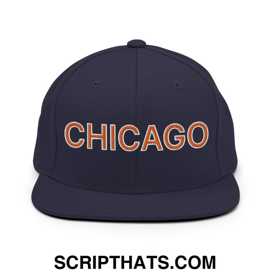 Chicago Football Snapback Hat Navy