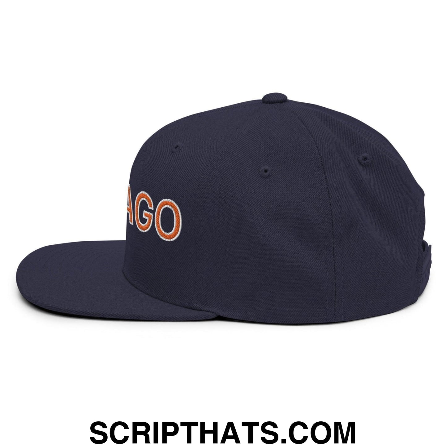 Chicago Football Snapback Hat Navy