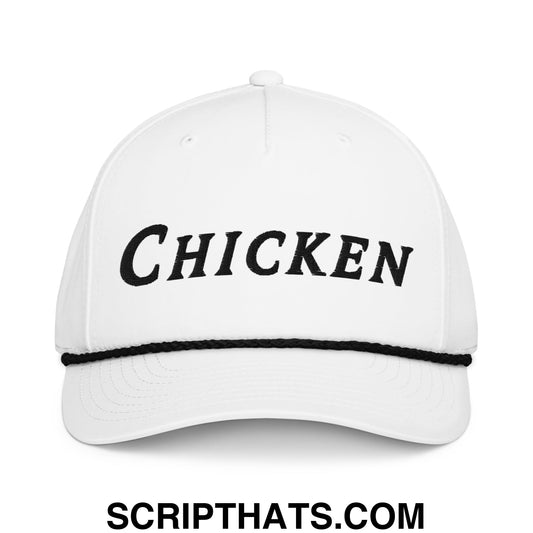 Chicken Embroidered Golf Rope Hat Default Title
