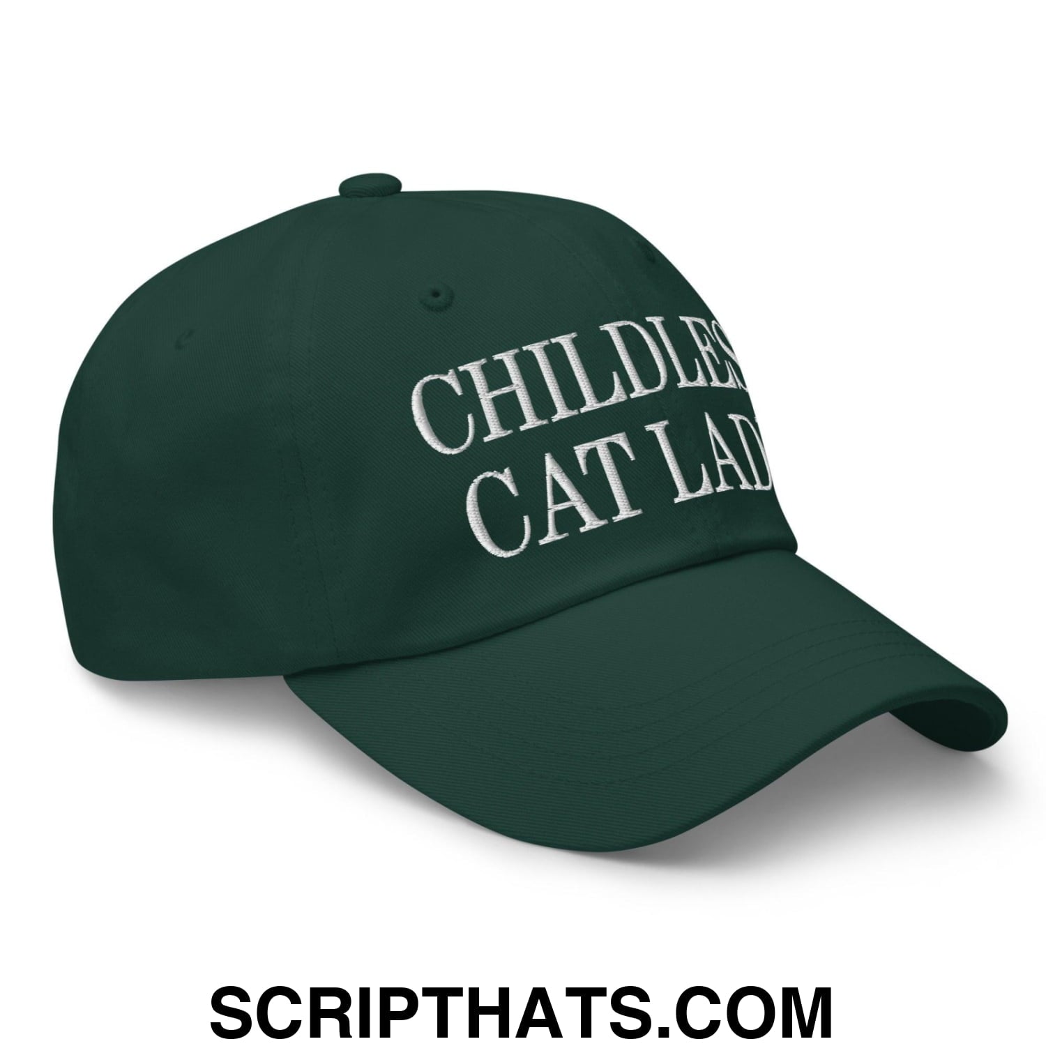 Childless Cat Lady Dad Hat Spruce