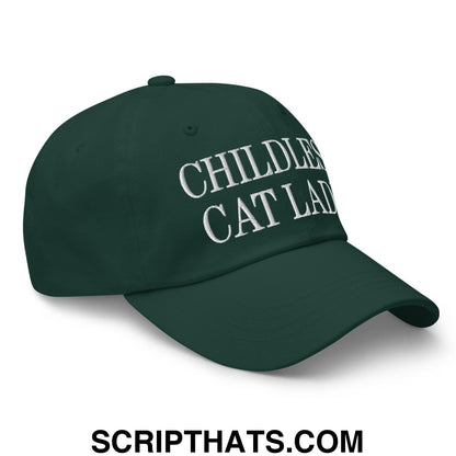 Childless Cat Lady Dad Hat Spruce