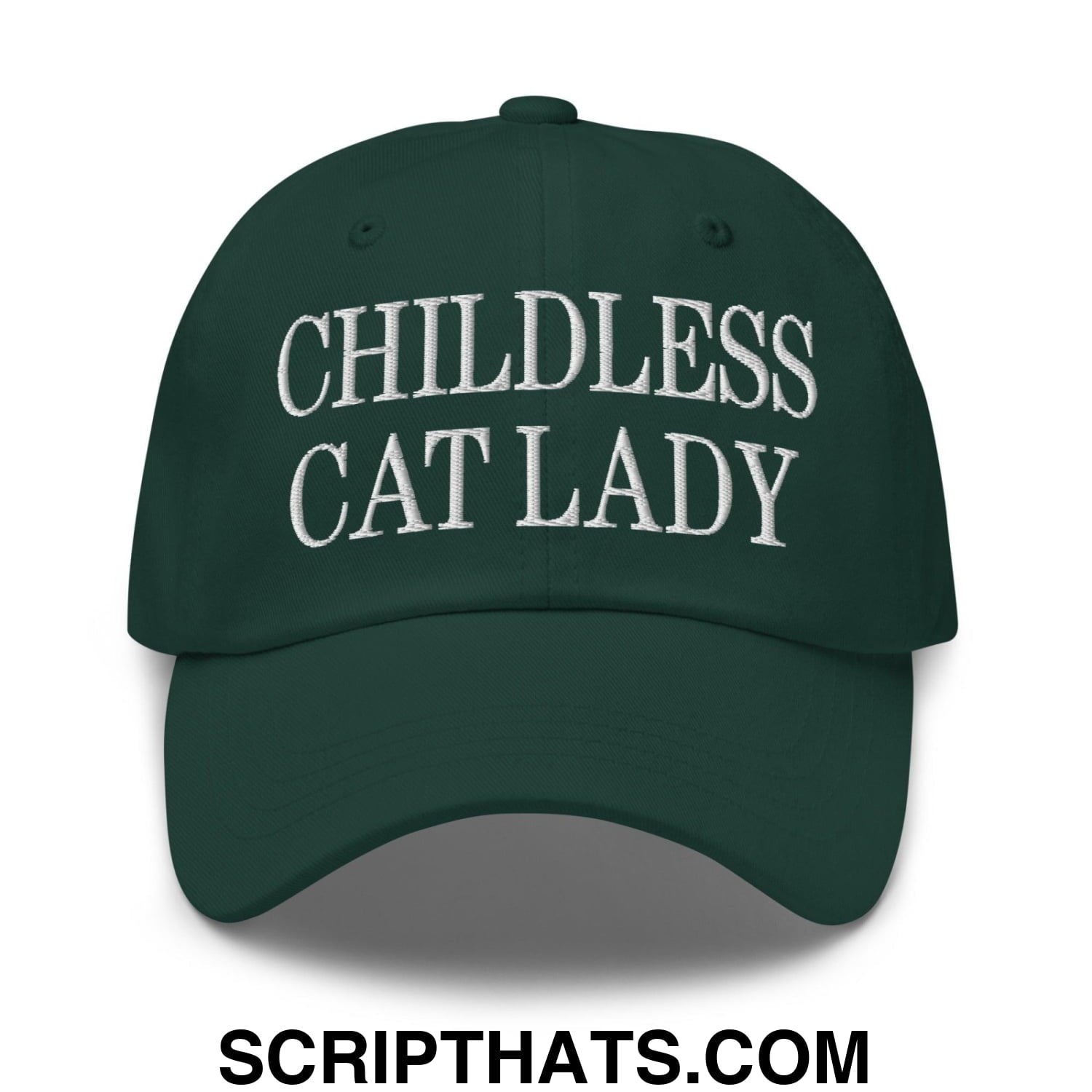 Childless Cat Lady Dad Hat Spruce