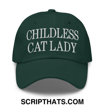 Childless Cat Lady Dad Hat Spruce