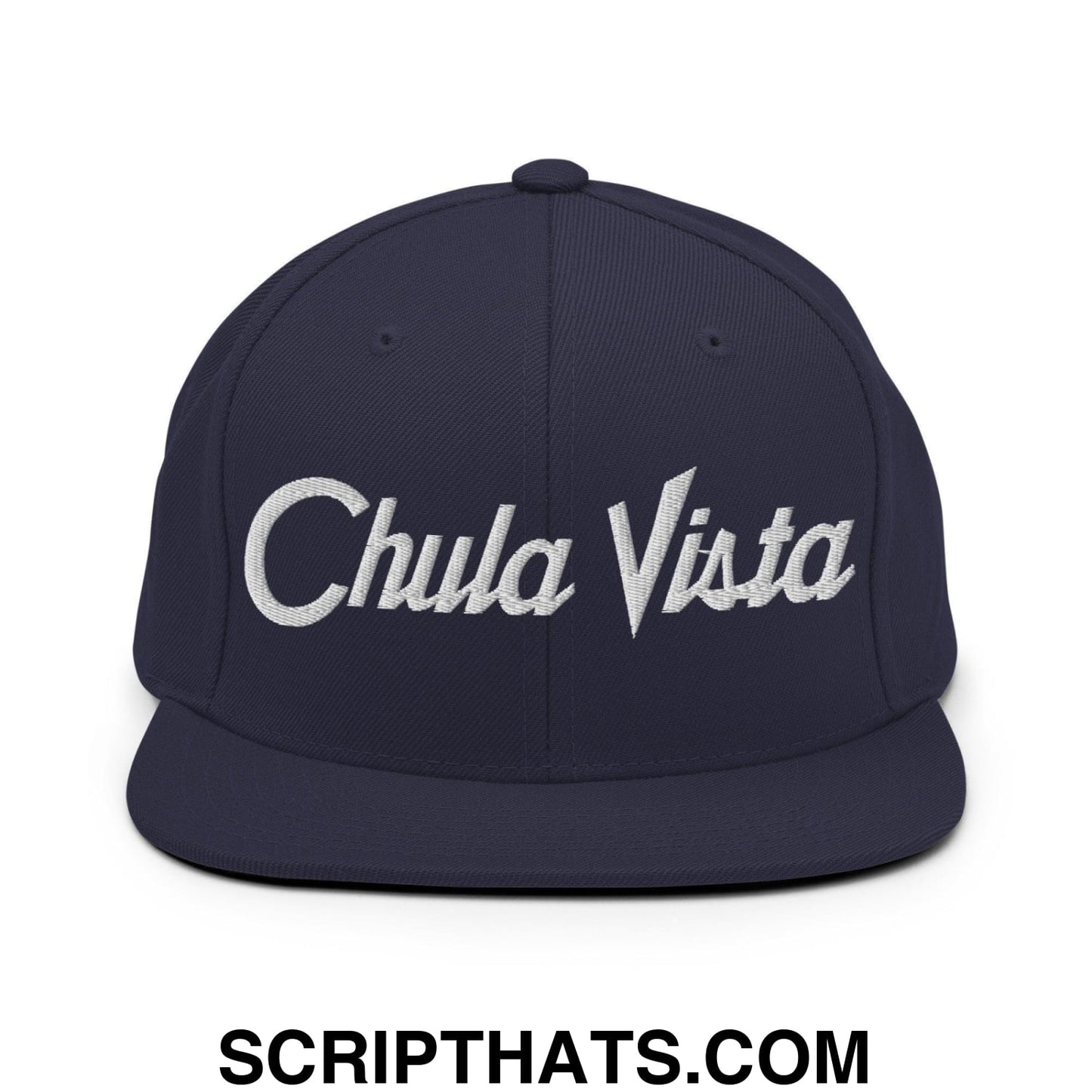 Chula Vista Script Snapback Hat Navy