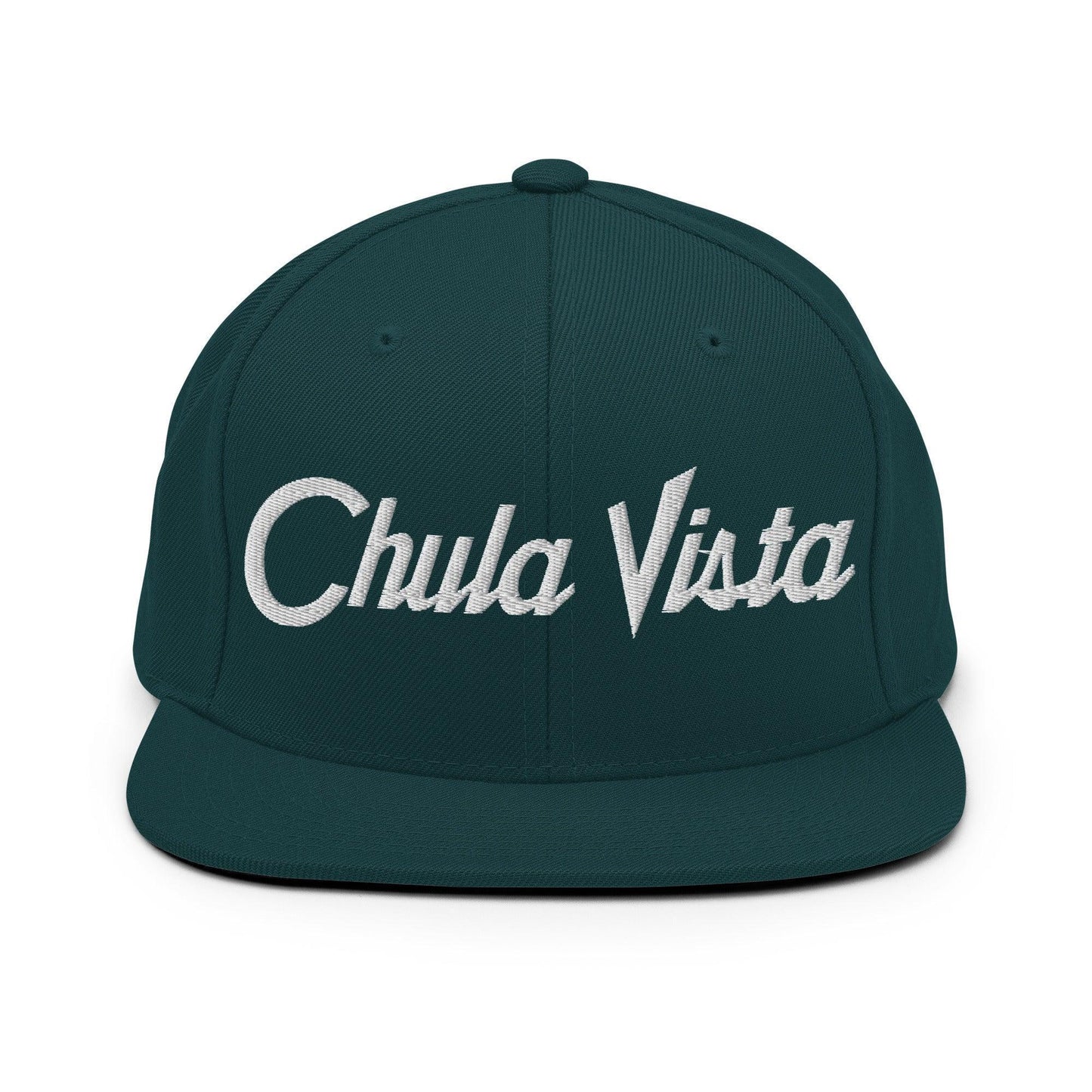 Chula Vista Script Snapback Hat Spruce