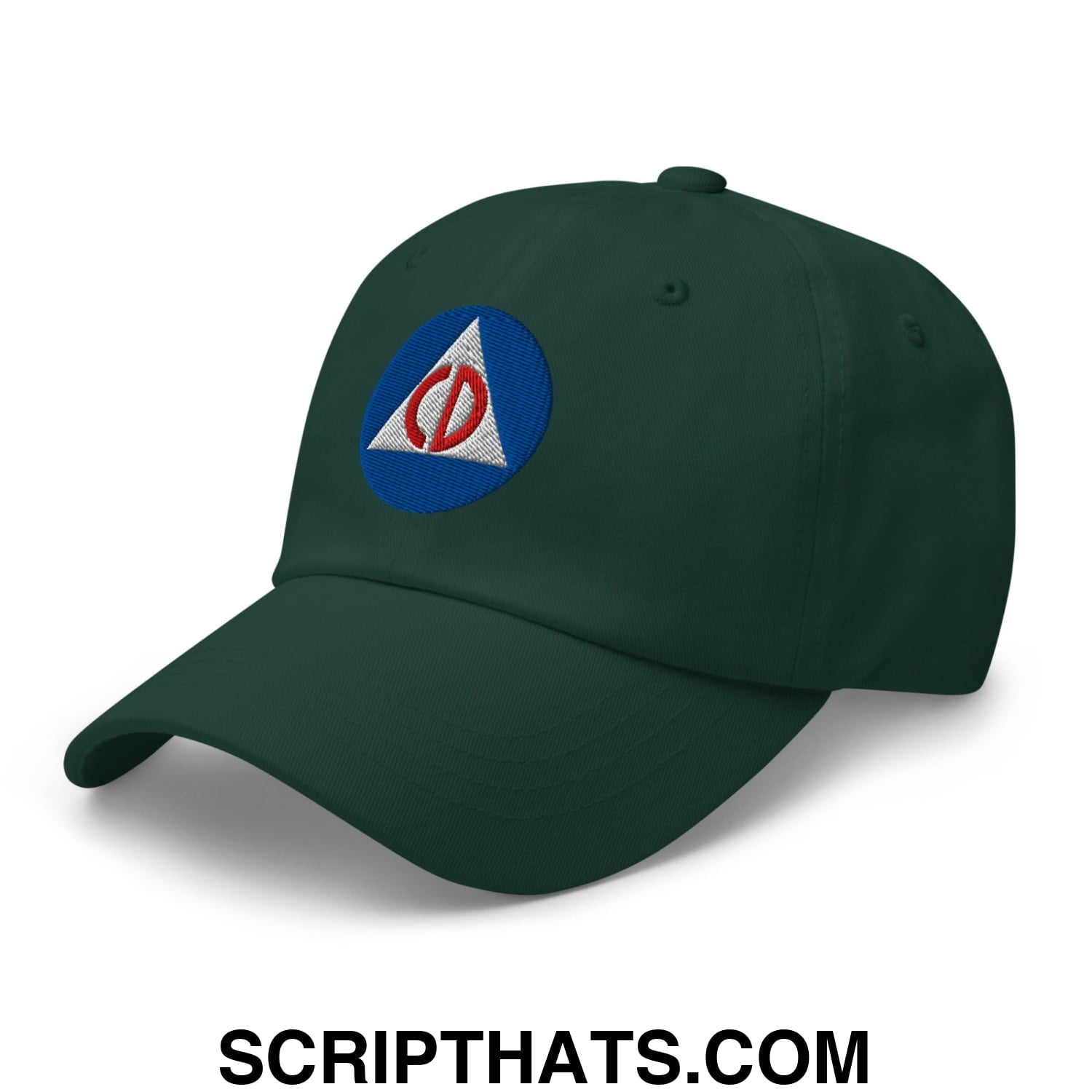 Civil Defense Embroidered Unstructured Dad Hat Spruce