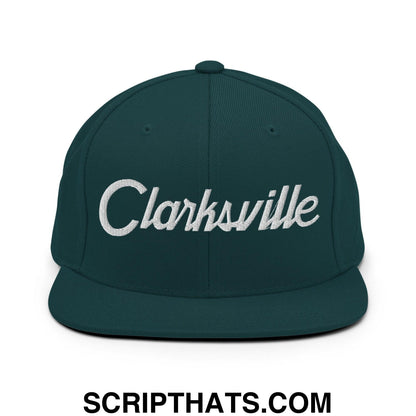 Clarksville Script Snapback Hat Spruce
