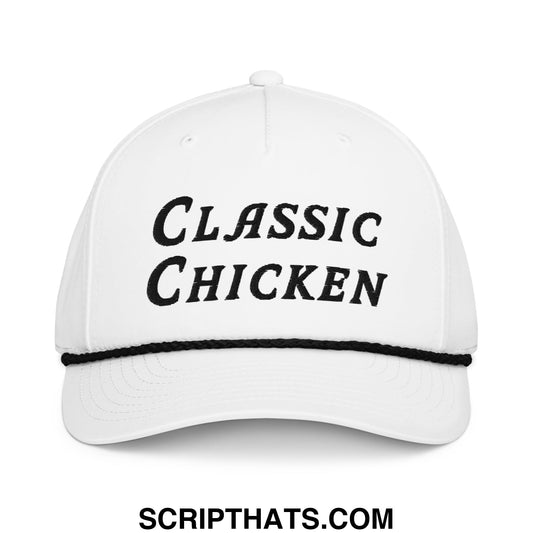 Classic Chicken Embroidered Golf Rope Hat Default Title