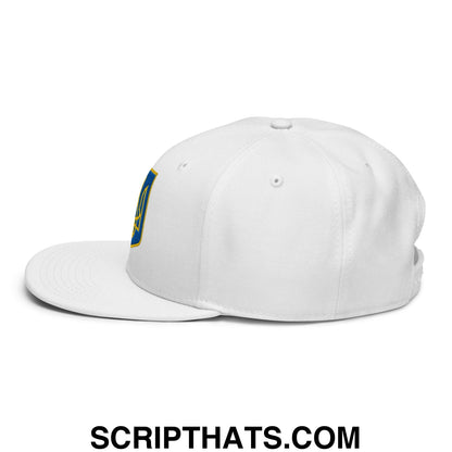Coat of Arms of Ukraine Embroidered Flat Brim Bill Snapback Hat Default Title