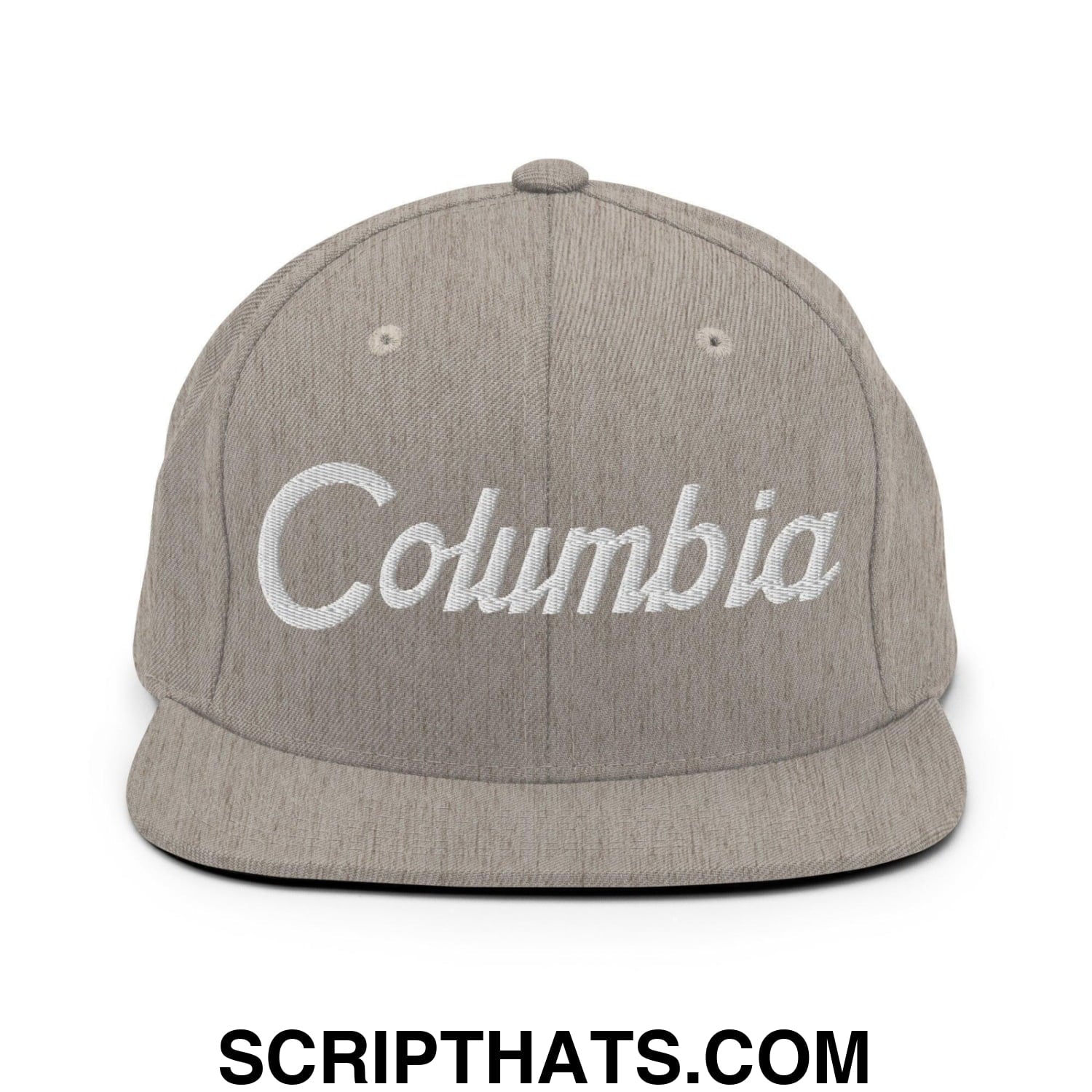 Columbia Script Snapback Hat Heather Grey