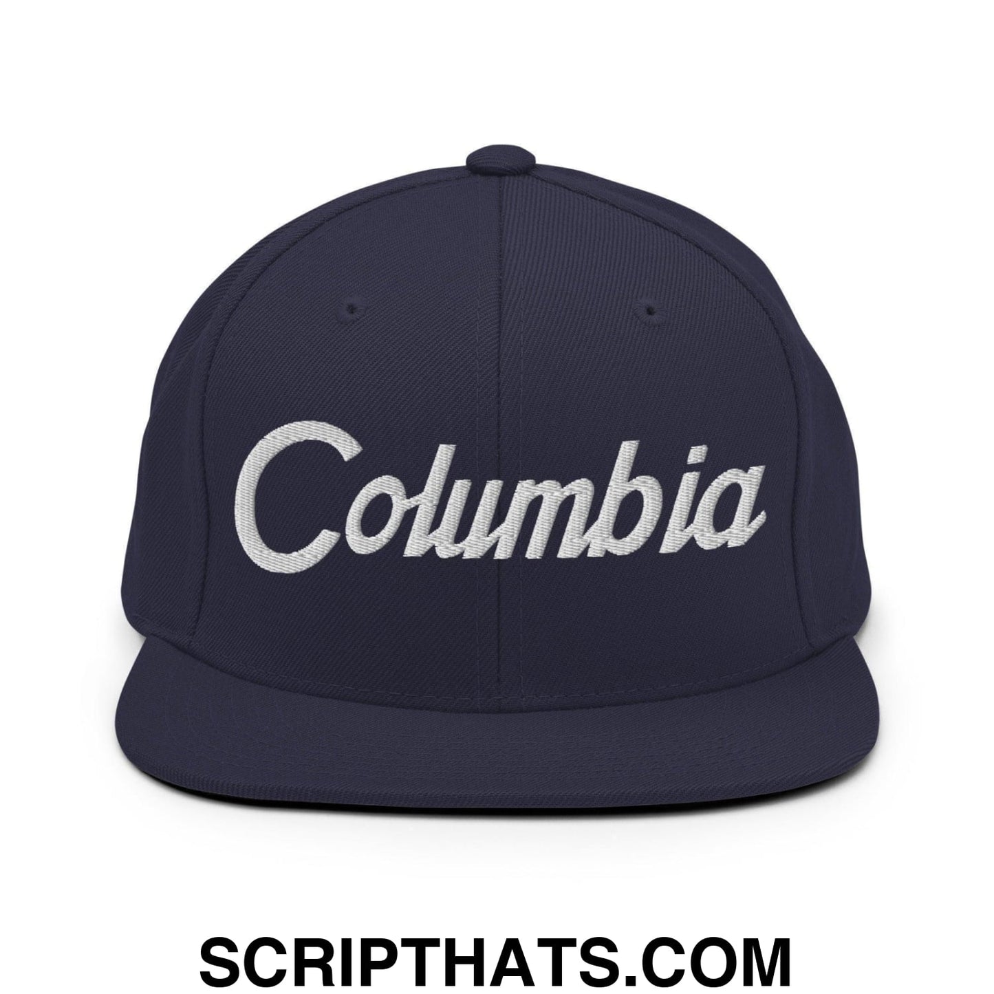 Columbia Script Snapback Hat Navy