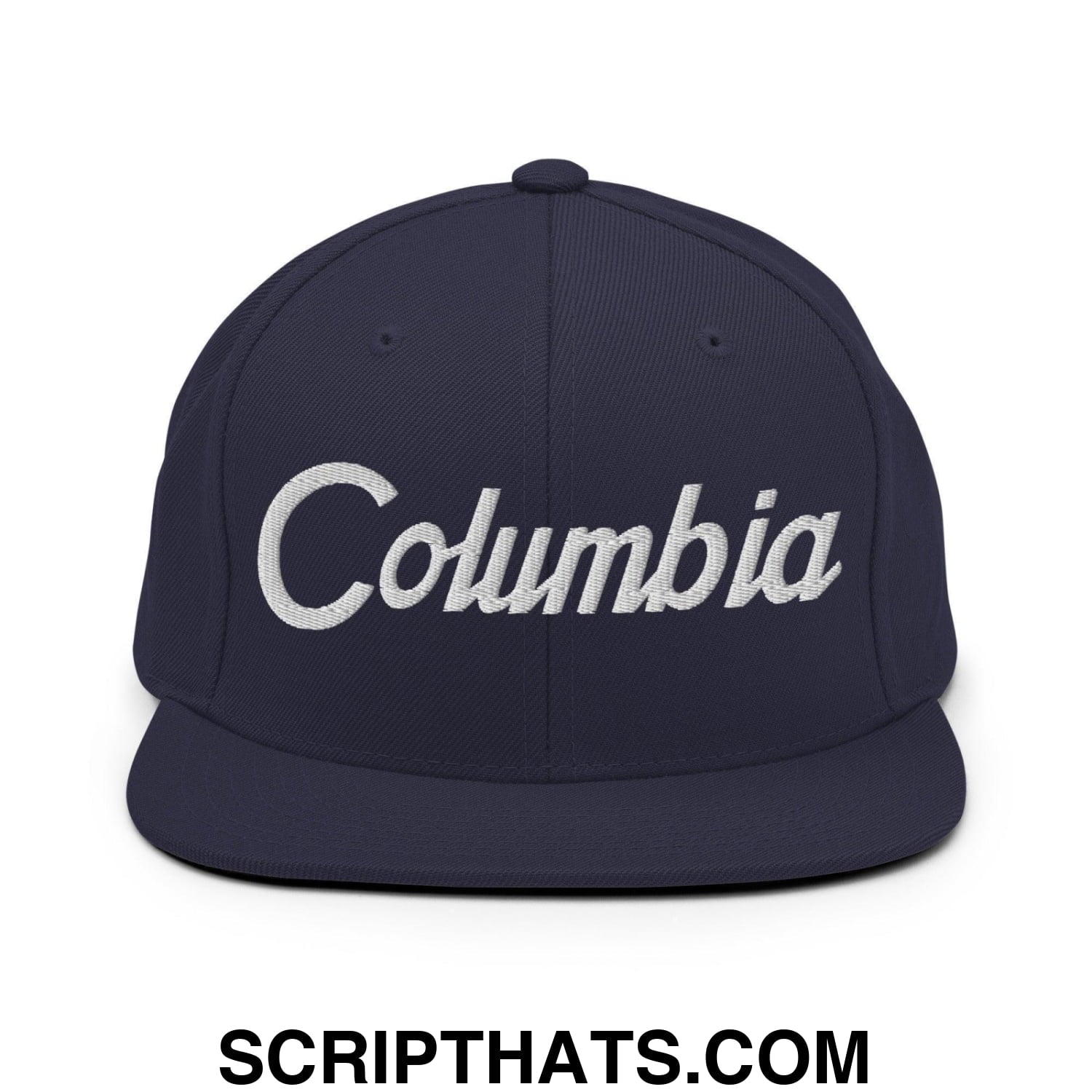 Columbia Script Snapback Hat Navy
