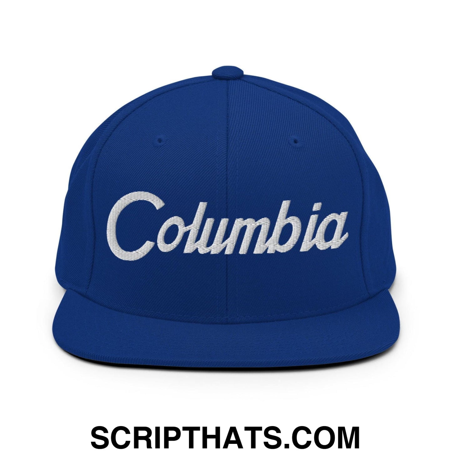 Columbia Script Snapback Hat Royal Blue
