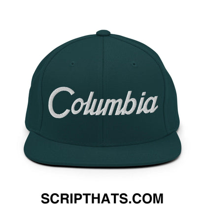 Columbia Script Snapback Hat Spruce
