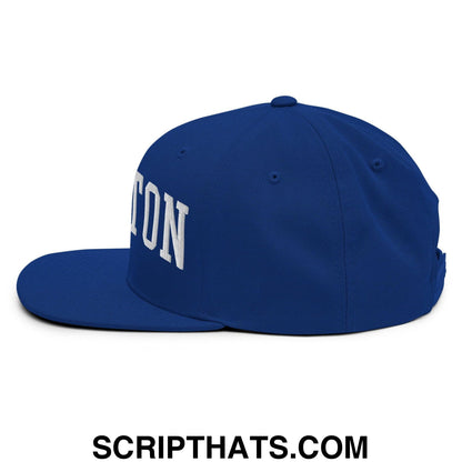 Compton II Varsity Letterman Block Snapback Hat Royal Blue