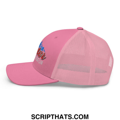 Cooter Connoisseur Embroidered Mesh Trucker Hat Pink