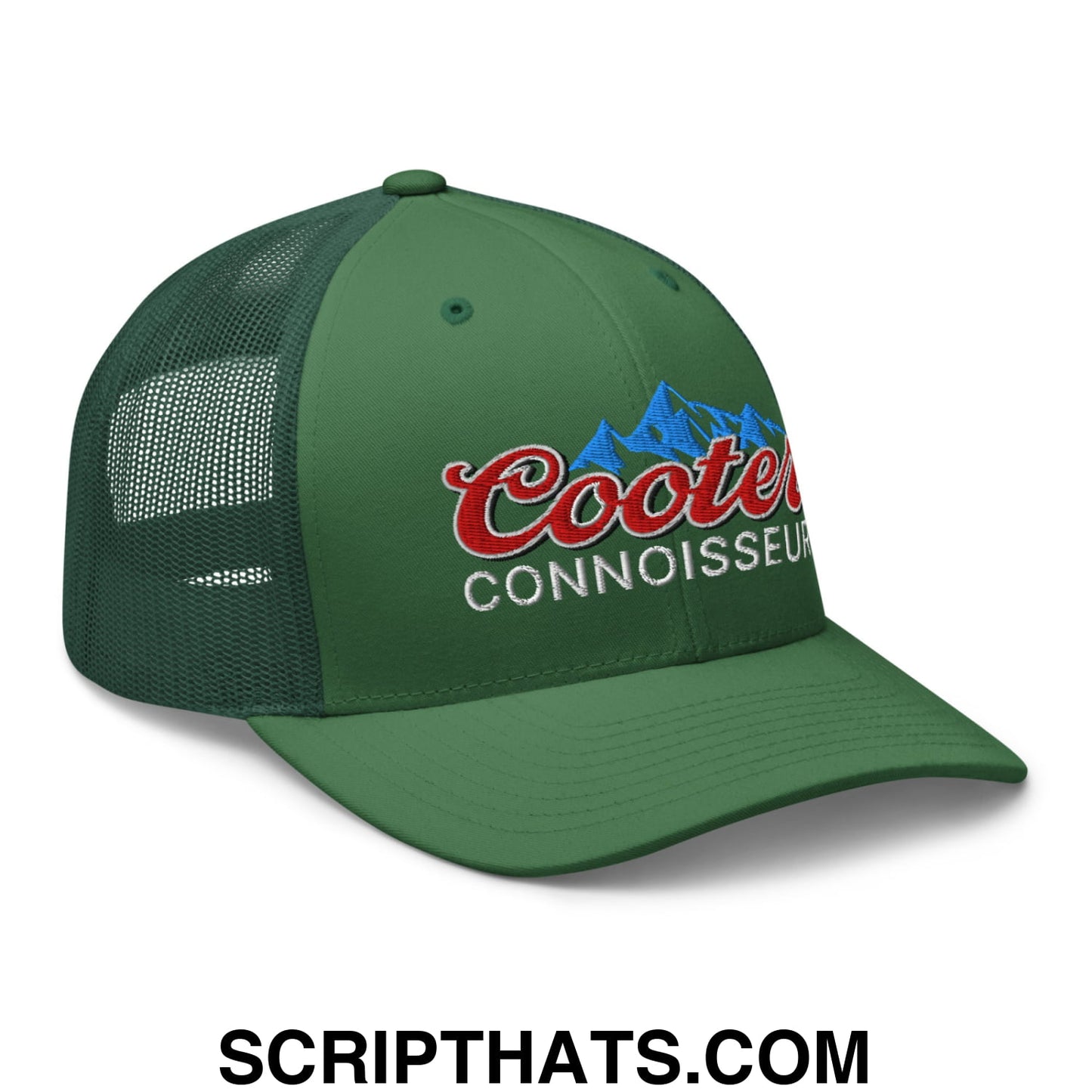 Cooter Connoisseur Embroidered Mesh Trucker Hat Evergreen