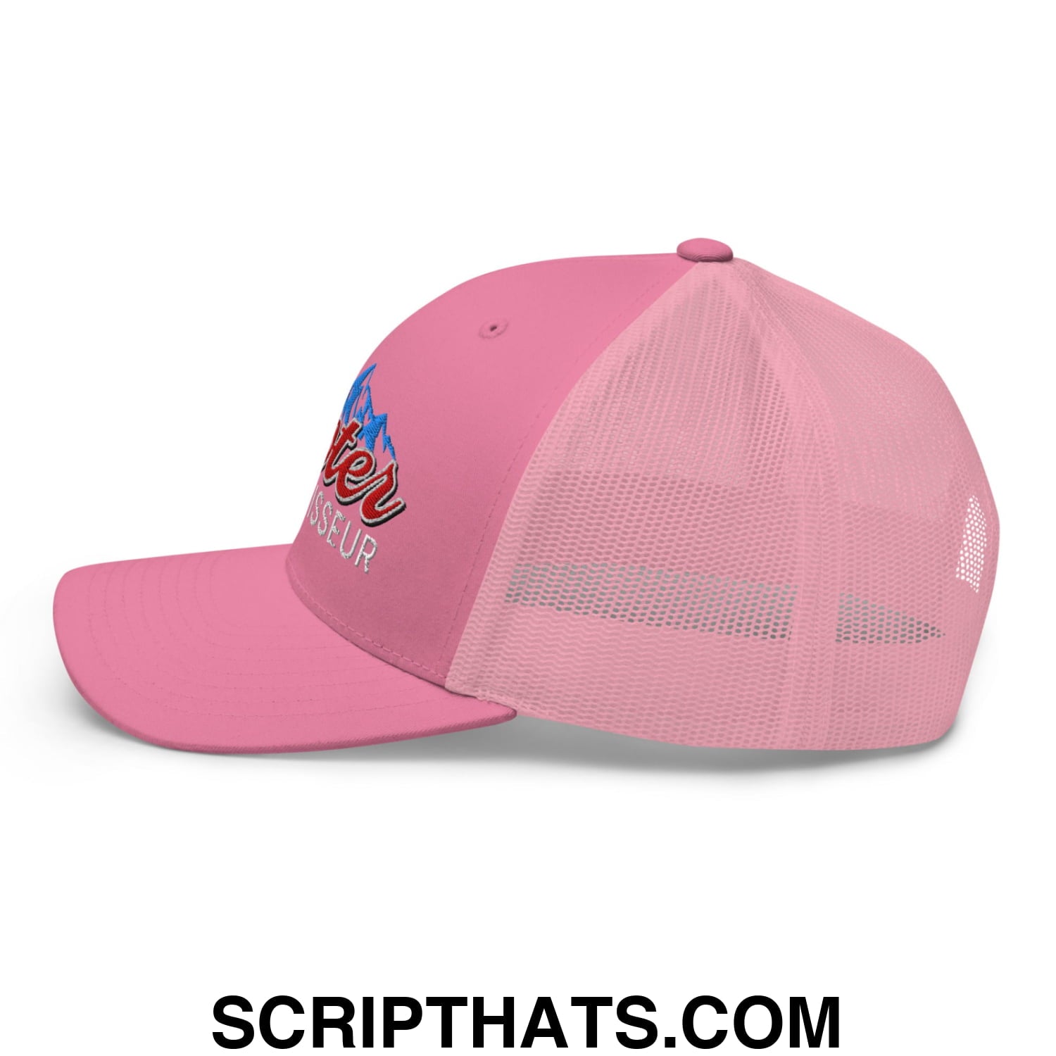 Cooter Connoisseur Embroidered Mesh Trucker Hat Pink
