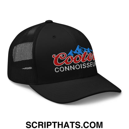 Cooter Connoisseur Embroidered Mesh Trucker Hat Black