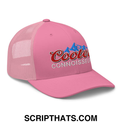 Cooter Connoisseur Embroidered Mesh Trucker Hat Pink