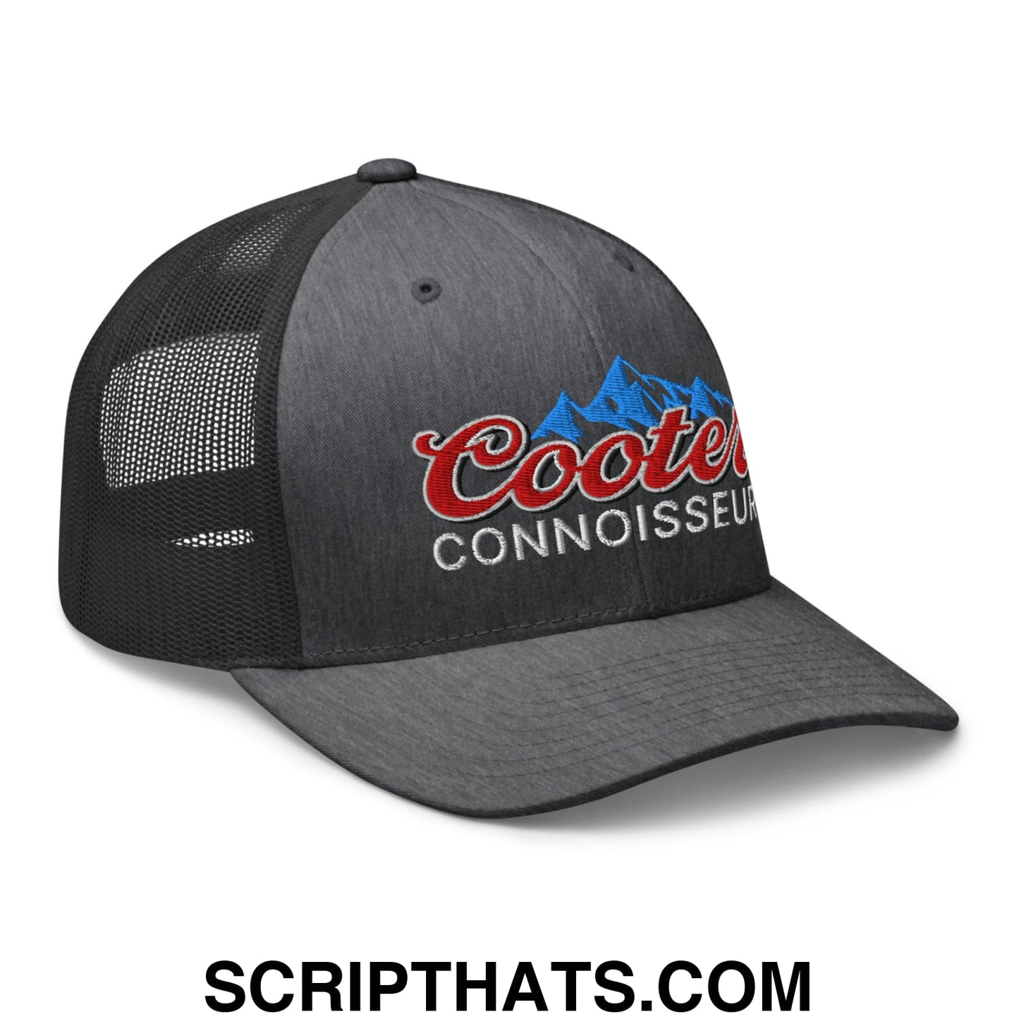 Cooter Connoisseur Embroidered Mesh Trucker Hat Dark Heather Gray