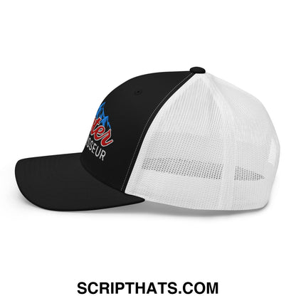 Cooter Connoisseur Embroidered Mesh Trucker Hat Black White