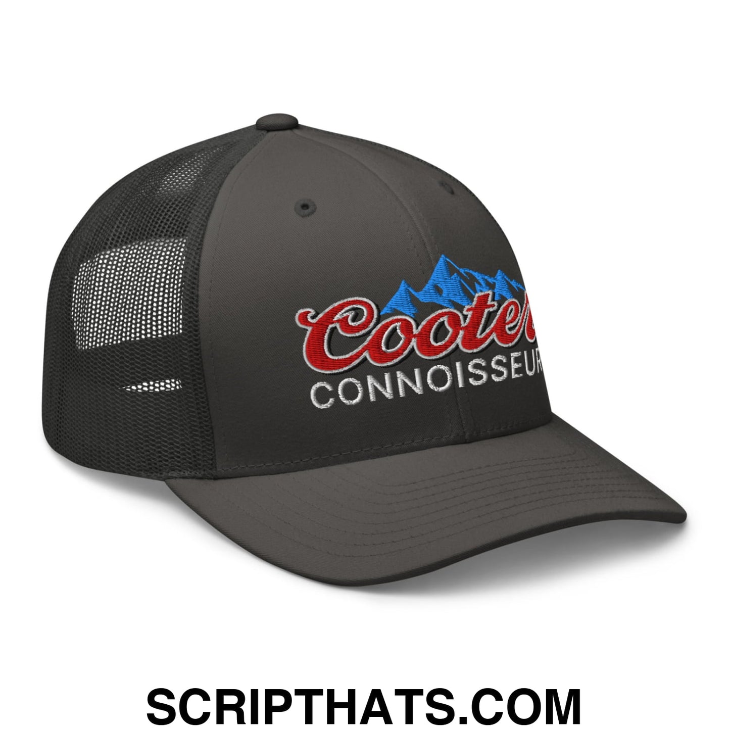Cooter Connoisseur Embroidered Mesh Trucker Hat Charcoal